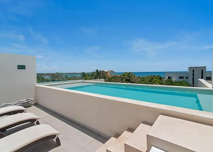 Seas 2br 2 Min Walk To 7 Rooftop Pools Appartement Akumal