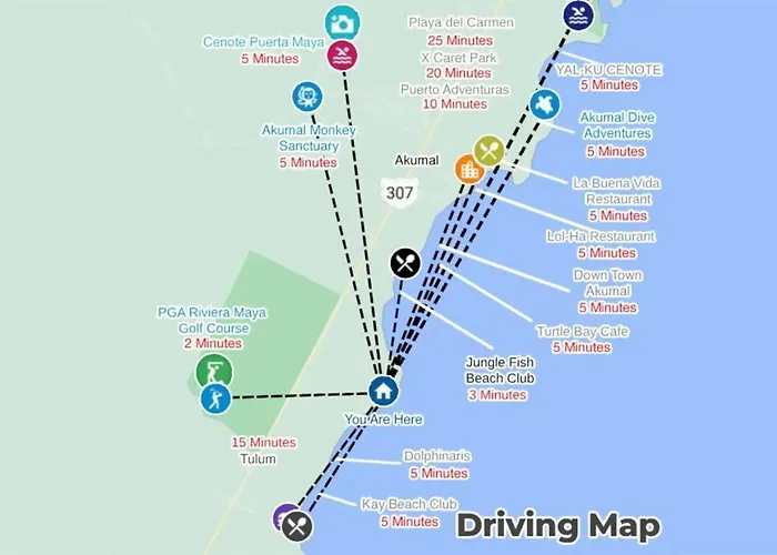 Seas 2br 2 Min Walk To 7 Rooftop Pools Akumal